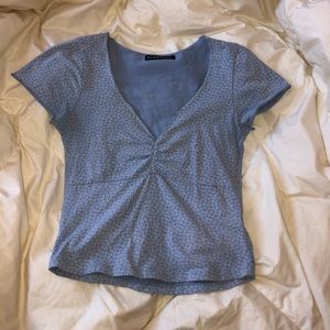 Blue Floral Brandy Shirt